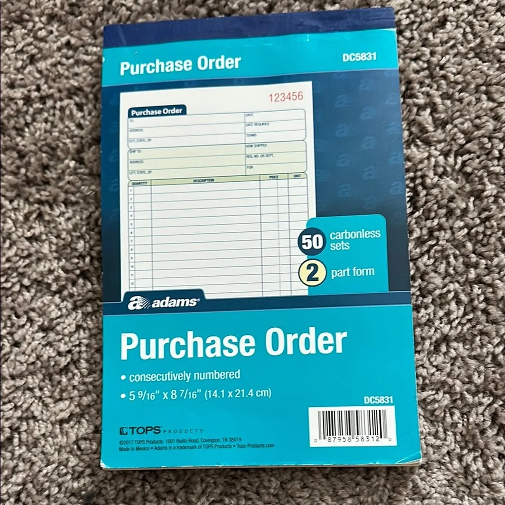 Adams Blue Office Notebook for Efficient Record-Keeping